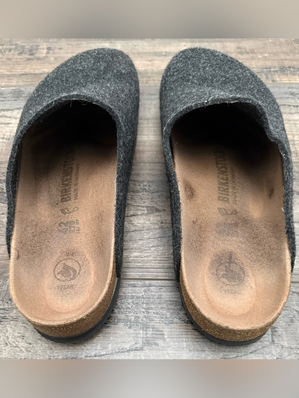 Birkenstock Amsterdam Wool Clog in Charcoal Gray - Anthracite 42/11 - Picture 6 of 10